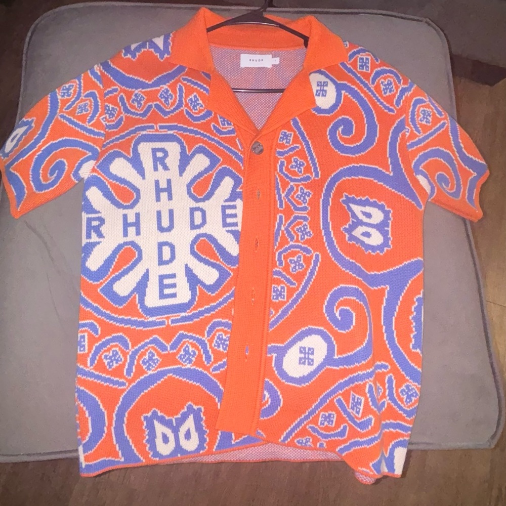 Rhude knit shirt small
